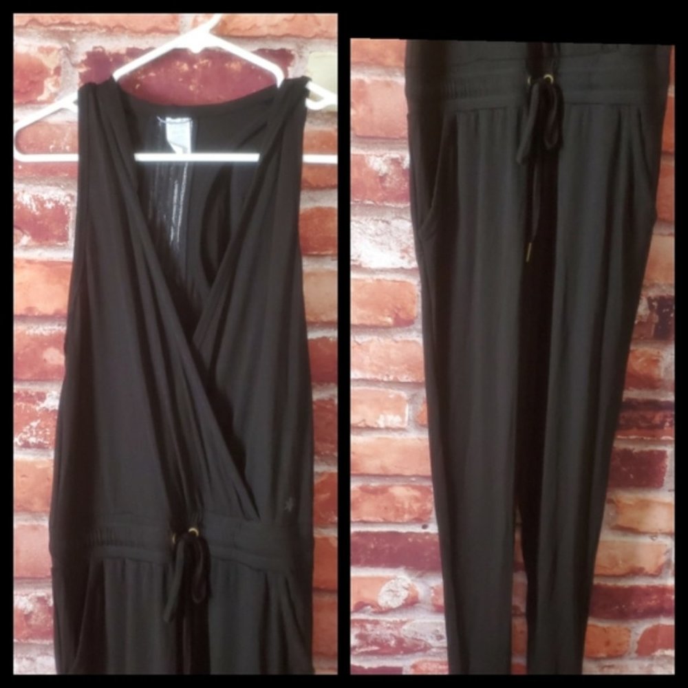 Splendid Black Hooded Jumpsuit Medium NWT - Picture 2 of 5